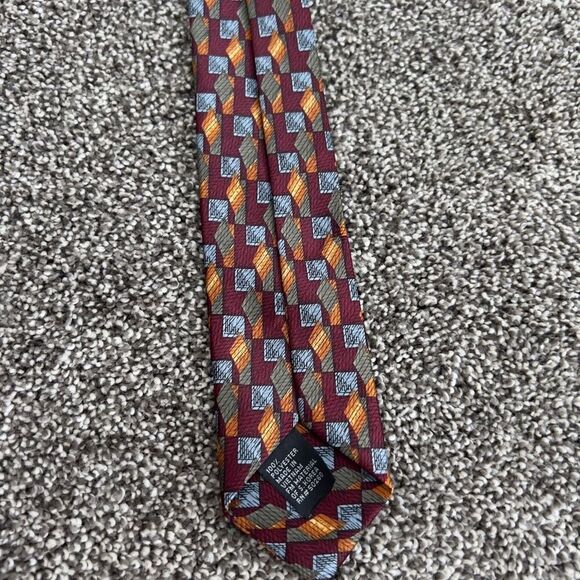Boys Geometric Patterned Polyester Clip On Tie - Picture 4 of 6